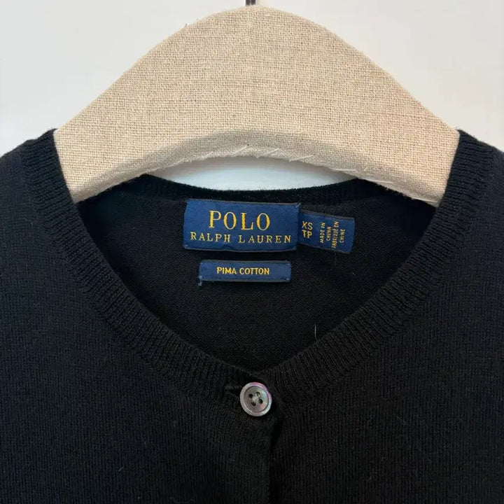 [SOLD OUT] 폴로 랄프로렌 블랙 피마 코튼가디건XS/55사이즈