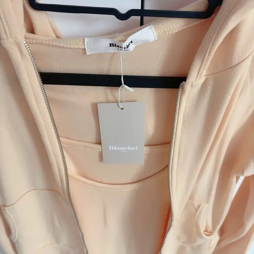 [SOLD OUT] 블랑쉐 자체제작 소프트 후드집업 나시 세트 옐로우