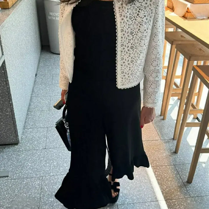 [BUNJANG] 11am Ruffle Knit Pants / 11am 프릴니트팬츠 ( pants-224 ) 여름용