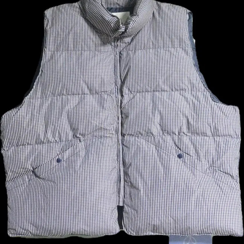 [BUNJANG] BAONHUAS Checkered Padded Vest / BAONHUAS 펨카 체크 패딩 조끼