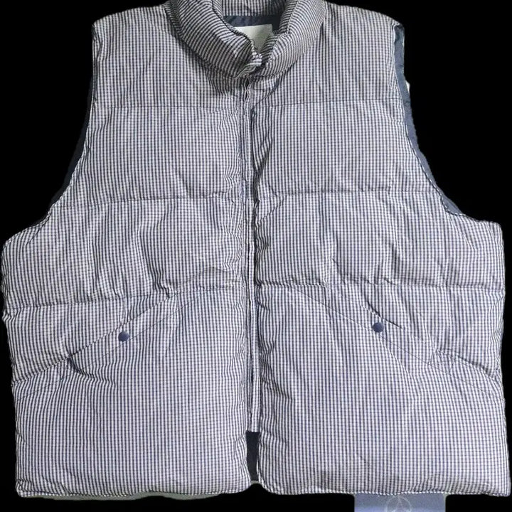 [BUNJANG] BAONHUAS Checkered Padded Vest / BAONHUAS 펨카 체크 패딩 조끼