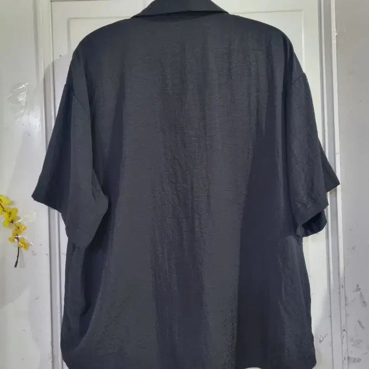 [BUNJANG] Summer Oversized Black Blouse / 여름 빅사이즈 바스락 고급스러운 블라우스 깨끗해요 가슴단면63