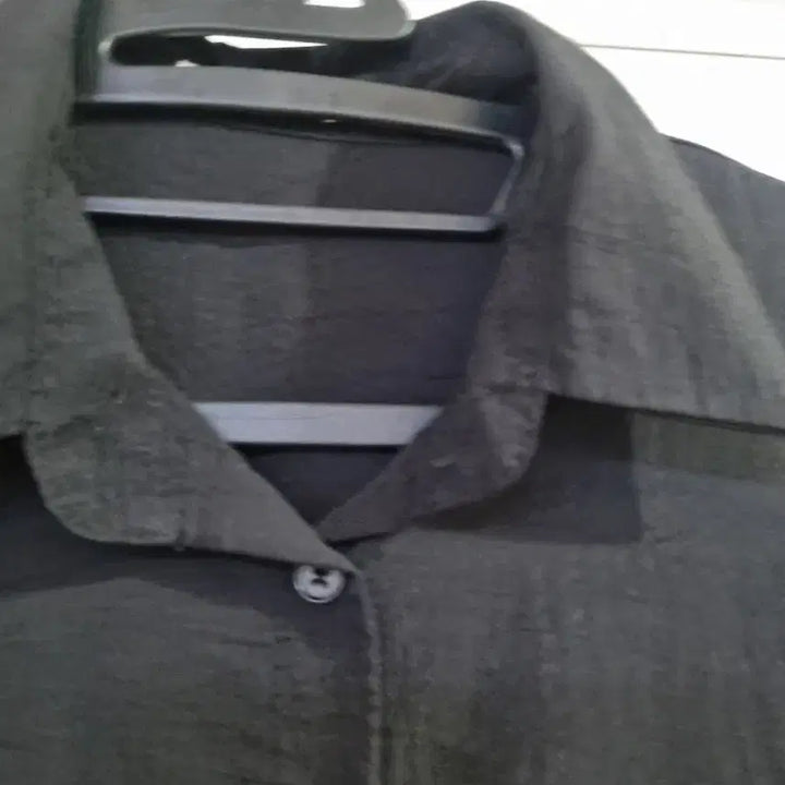 [BUNJANG] Summer Oversized Black Blouse / 여름 빅사이즈 바스락 고급스러운 블라우스 깨끗해요 가슴단면63