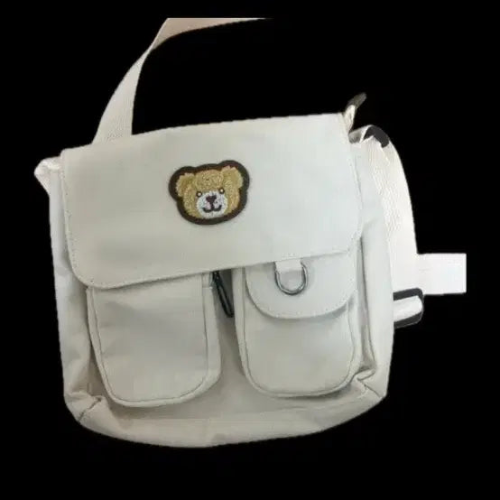 [BUNJANG] Bear Embroidery Crossbody Bag / 곰돌이 크로스백 가방