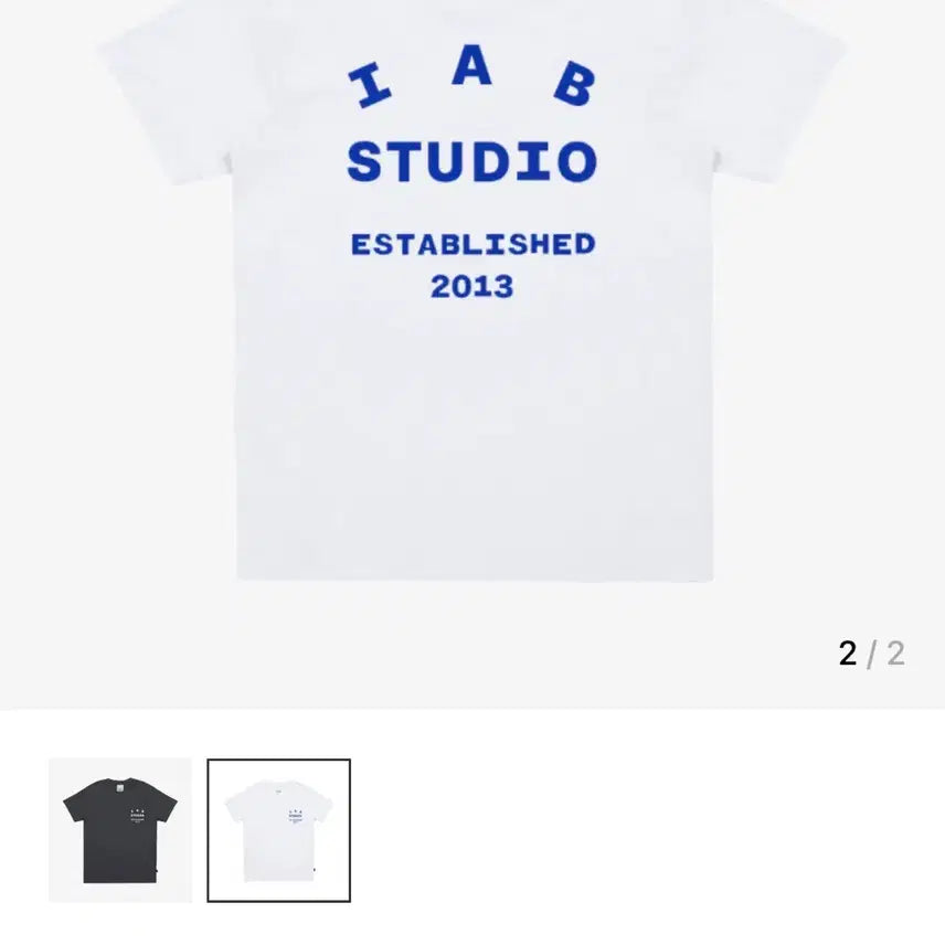 [BUNJANG] Iab Studio White T-shirt L/XL / 아이앱스튜디오 반팔 티셔츠 L/XL 화이트 새상품