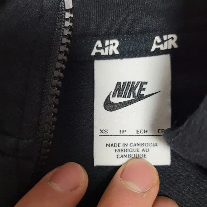 [BUNJANG] Nike Air Crop Half-Zip Sweatshirt XS / 여성)나이키에어  크롭 반집업 호칭XS(55-66추천)