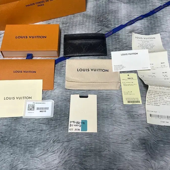 [SOLD OUT] [풀박스] 루이비통 더블 카드 홀더 모노그램 이클립스