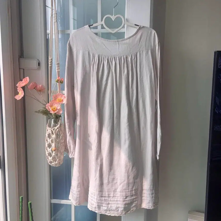 [BUNJANG] Vintage V-Neck Lace Mori-Girl Layered Blouse / [빈티지] 브이넥 레이스 모리걸 레이어드 블라우스 - 옷장정리