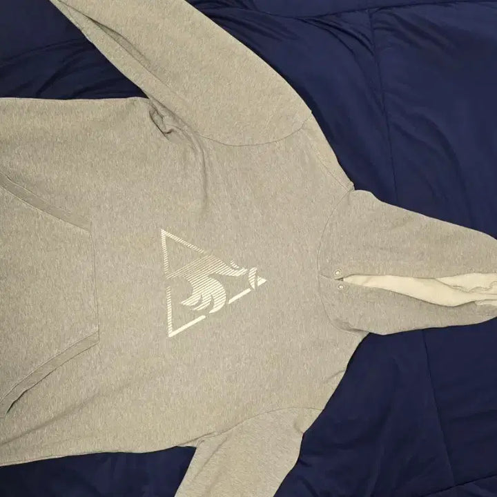 [BUNJANG] Lecoq Big Logo Gray Hoodie / 르꼬끄 스포티 Lecoq 빅로고 그레이 후디 후드티