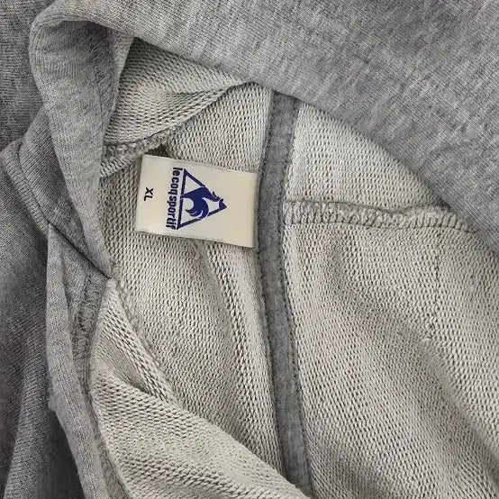 [BUNJANG] Lecoq Big Logo Gray Hoodie / 르꼬끄 스포티 Lecoq 빅로고 그레이 후디 후드티