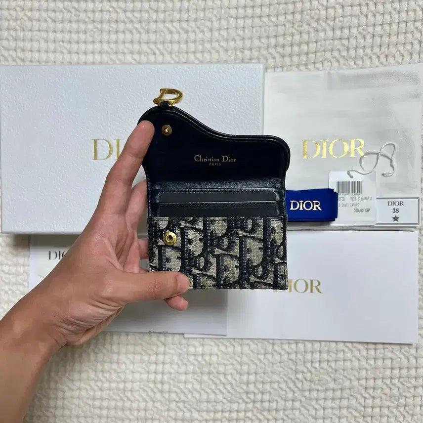 [BUNJANG] Dior Oblique Saddle Card Holder / (당일배송 풀구성) 디올 오블리크 새들 카드지갑