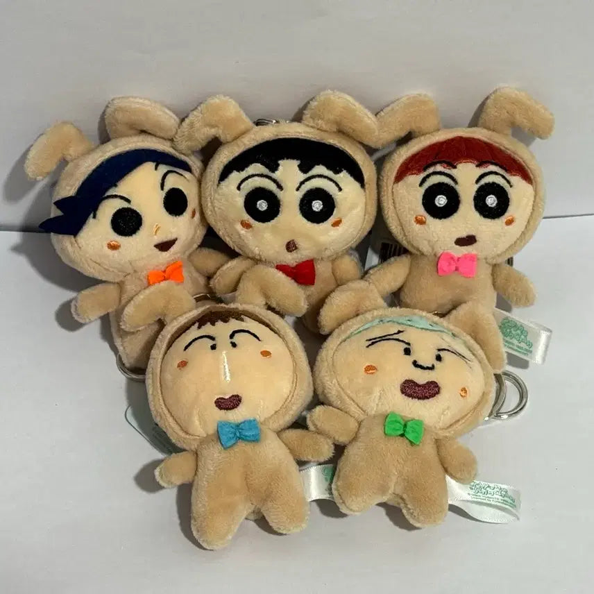[BUNJANG] Crayon Shin-chan Usagi Costume 8cm Keyring Bundle Set / 일괄) 짱구 유리토끼코스튬 8cm 인형키링 풀세트