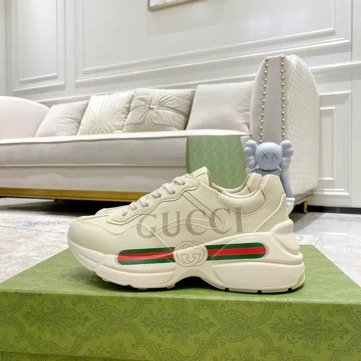 [BUNJANG] Gucci GG Ivory Leather Sneakers (Women&