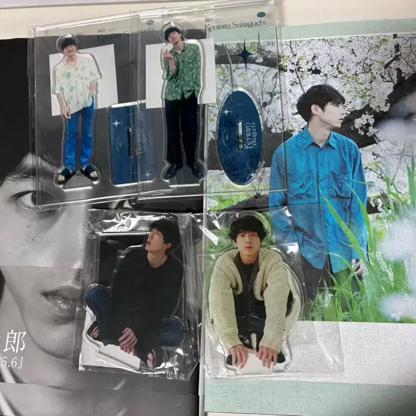 [BUNJANG] Sakaguchi Kentaro Acrylic Stand &amp; Photocard Bundle Set / 사카구치 켄타로 사진집, 아크릴 스탠드, 틴케이스 포토카드 일괄