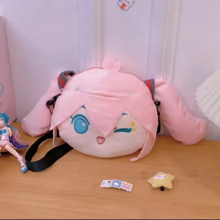 [BUNJANG] Hatsune Miku Crossbody Bag / 하츠네 미쿠 인형 크로스백