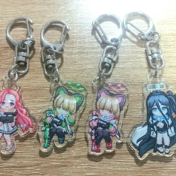 [BUNJANG] Blue Archive Game Development Club Pixel Acrylic Keyring Bundle Set / (일괄)블루 아카이브 게임개발부 도트 픽셀 아크릴 키링 세트