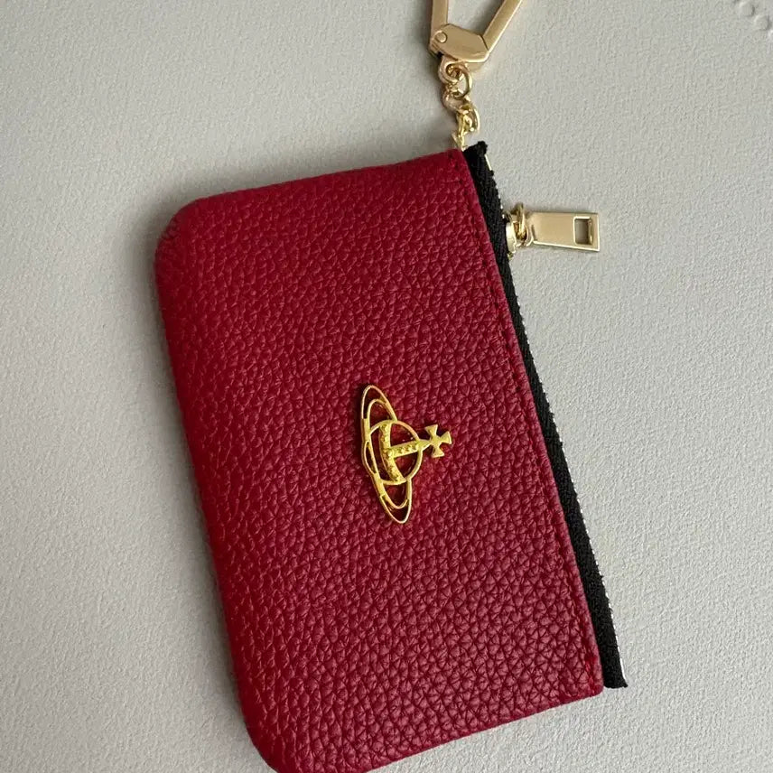 [BUNJANG] Vivienne Style Zippered Card Coin Wallet Keyring / 비비  지퍼 카드동전지갑 키링
