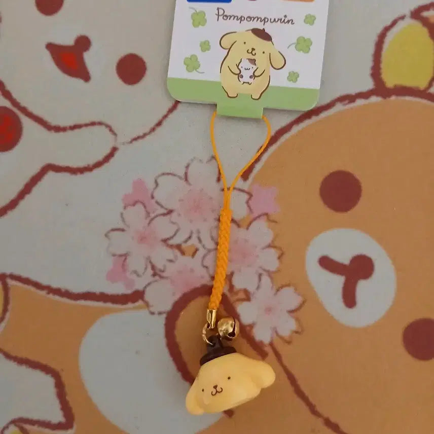 [BUNJANG] Sanrio Pompompurin Bell Strap Keychain / (정품)산리오 폼폼푸린 방울 스트랩 키링