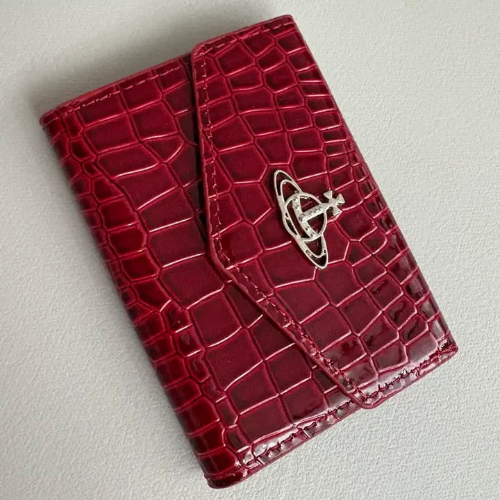 [BUNJANG] Vivian Style Croc Pattern Card Wallet / 비비 크로커 카드지갑