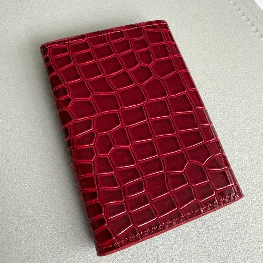 [BUNJANG] Vivian Style Croc Pattern Card Wallet / 비비 크로커 카드지갑