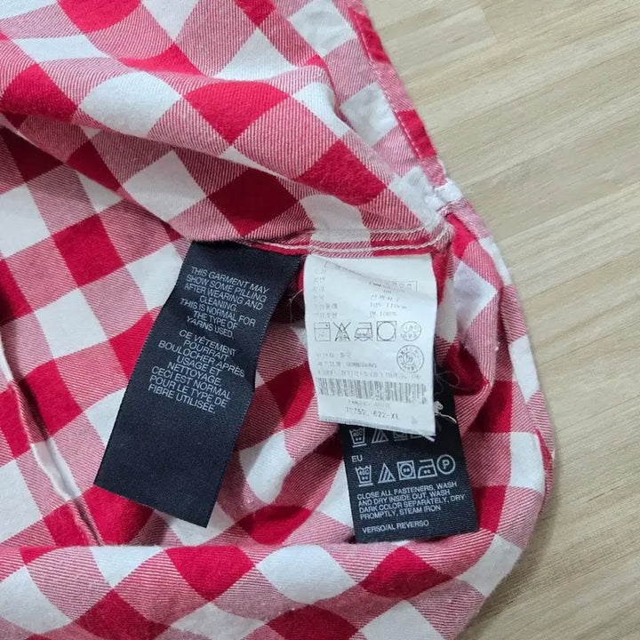 [BUNJANG] Tommy Hilfiger Red Check Shirt / 105) 타미힐피거 레드 체크 셔츠 남방