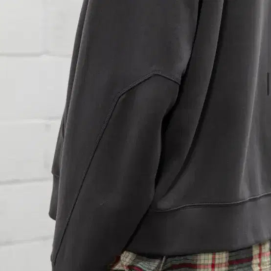 [BUNJANG] Begin 202 Oversized Hoodie Zip-up Charcoal L~XL / [새상품] 비긴202 오버사이즈 후디 집업 3 차콜 포켓 후드 L~XL