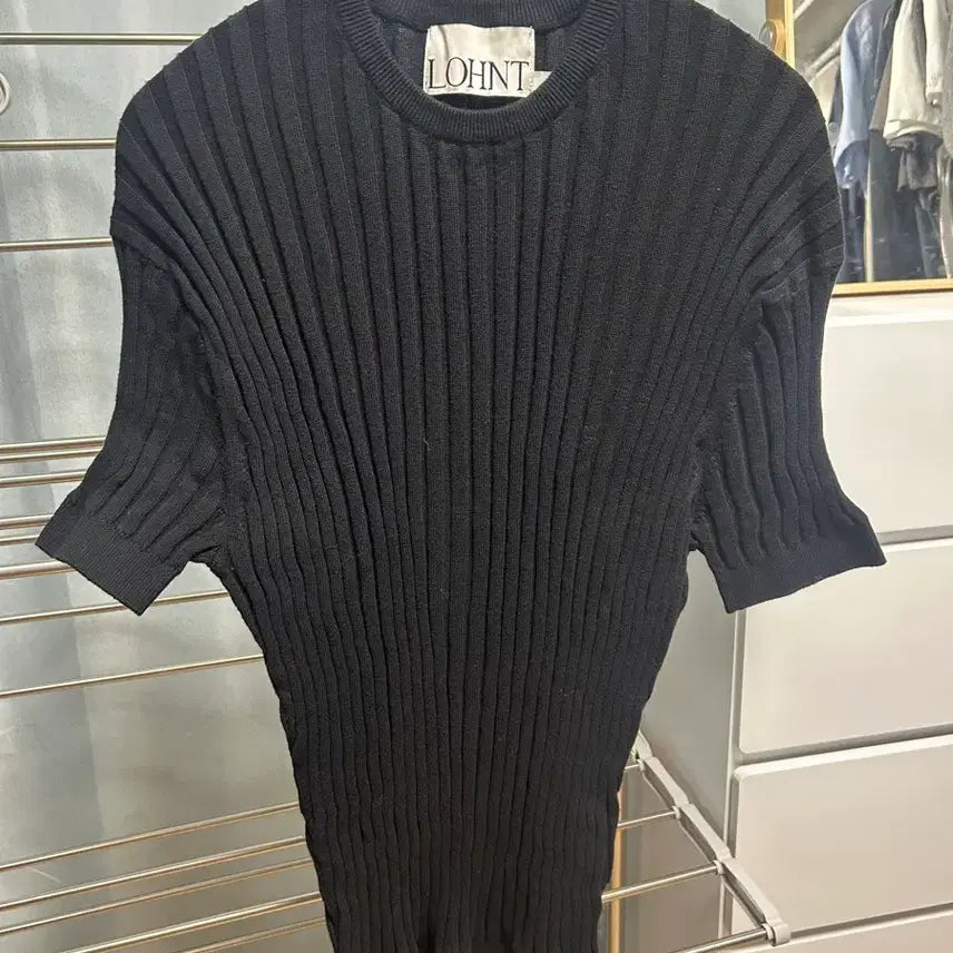 [SOLD OUT] 론트 415 골지 라운드 반팔 티셔츠 (L)