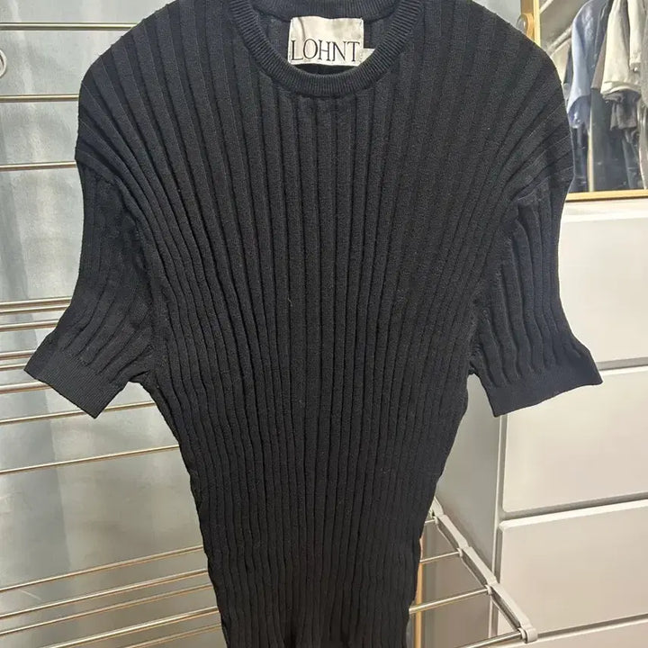 [SOLD OUT] 론트 415 골지 라운드 반팔 티셔츠 (L)