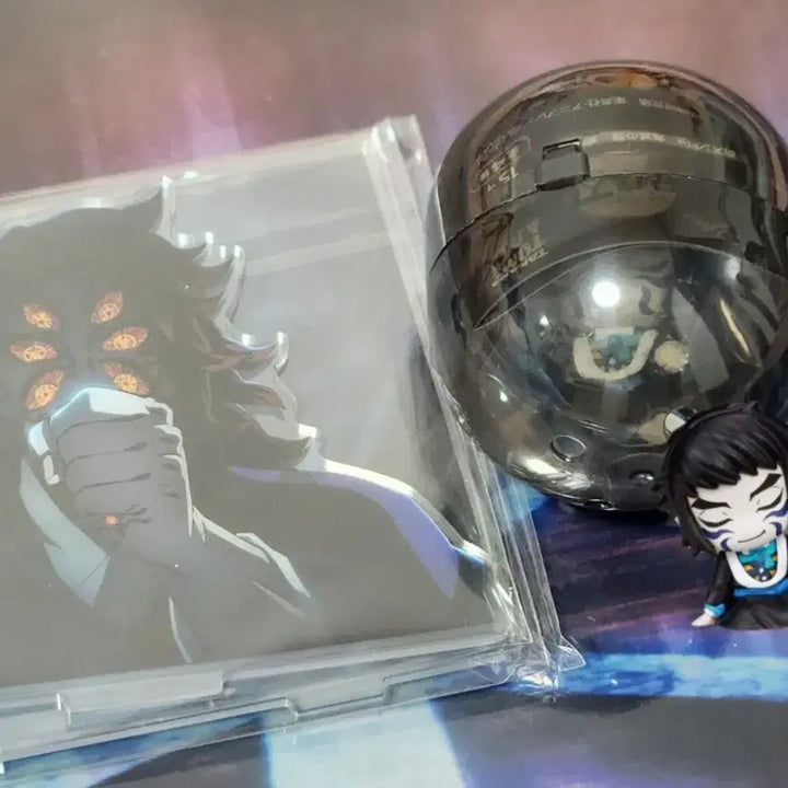[BUNJANG] Demon Slayer Kokushibo Scene Acrylic Standee + Kaigaku Shoulder Punch Figure / 귀멸의 칼날 코쿠시보 장면사 그대로 아크릴+카이가쿠 어깨 쿵 피규어