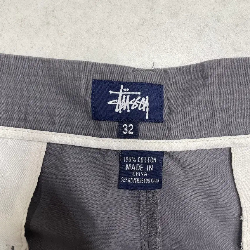 [BUNJANG] Stussy 90s Pattern Chino Pants Grey (32) / [32] 90s 빈티지 스투시 패턴 치노 팬츠 그레이