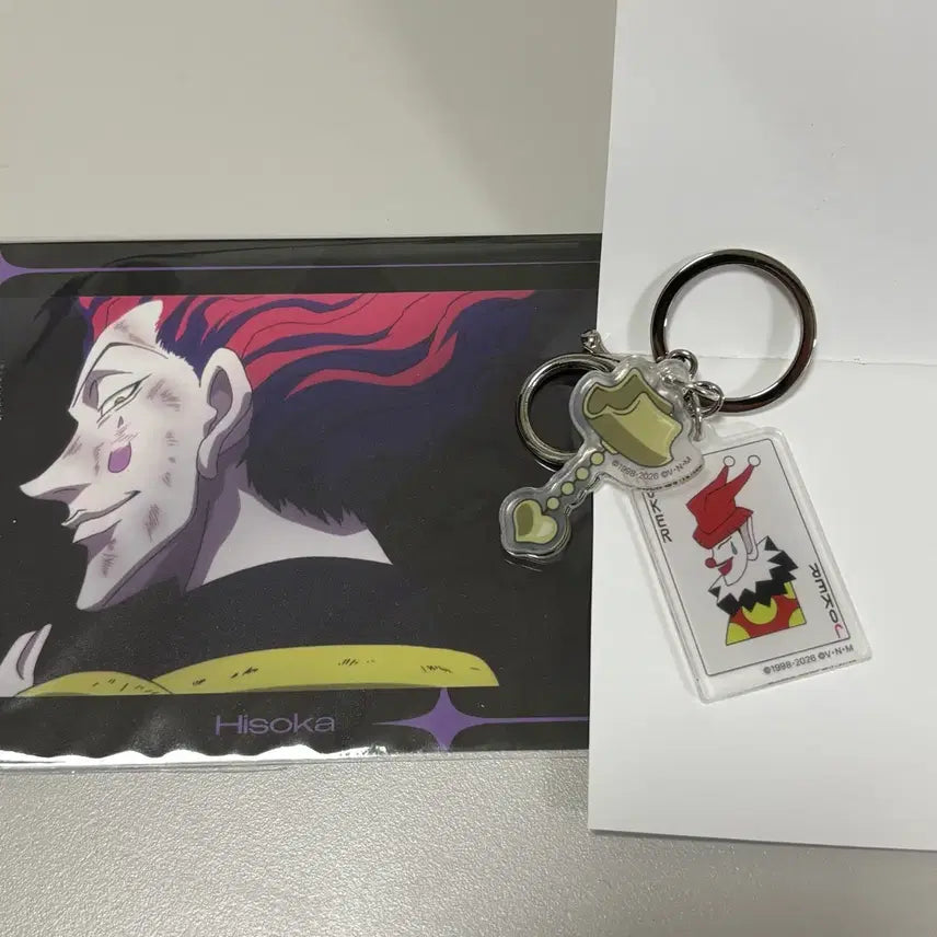 [BUNJANG] Hunter x Hunter Hisoka Collaboration Cafe Goods Bundle Set / 헌터헌터 콜라보카페 히소카 엽서 아크릴키링 일괄