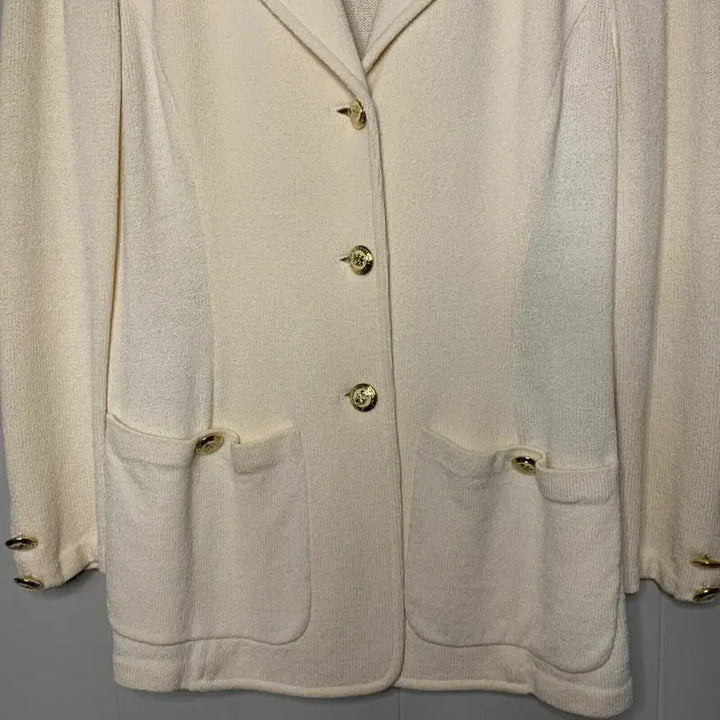 [BUNJANG] St. John Santana Knit Jacket / 명품 ST.JOHN 센존 컬렉션 럭셔리 골드버튼장식 클래식 자켓 올드머니