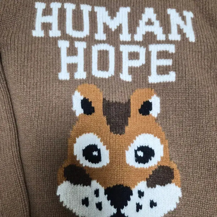[BUNJANG] Human Made J-Hope Knit Brown M Size / 휴먼메이드 휴먼호프 bts 제이홉 니트 브라운 m사이즈