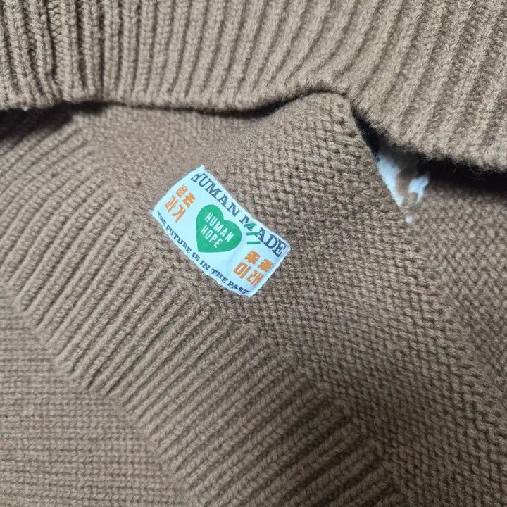 [BUNJANG] Human Made J-Hope Knit Brown M Size / 휴먼메이드 휴먼호프 bts 제이홉 니트 브라운 m사이즈