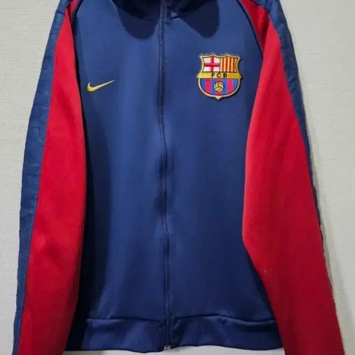 [BUNJANG] Nike Barcelona FC Track Top Jersey Zip-Up / 나이키 바르셀로나 FC 유니폼 트랙탑 져지집업 105~110