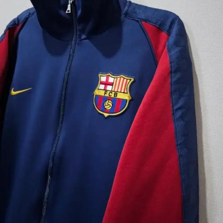 [BUNJANG] Nike Barcelona FC Track Top Jersey Zip-Up / 나이키 바르셀로나 FC 유니폼 트랙탑 져지집업 105~110