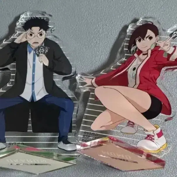 [BUNJANG] Dandadan Ichiban Kuji Prize E Okaya &amp; Momo Acrylic Stand / 단다단 제일복권 E상 오카룽&amp;모모 아크릴 스탠드