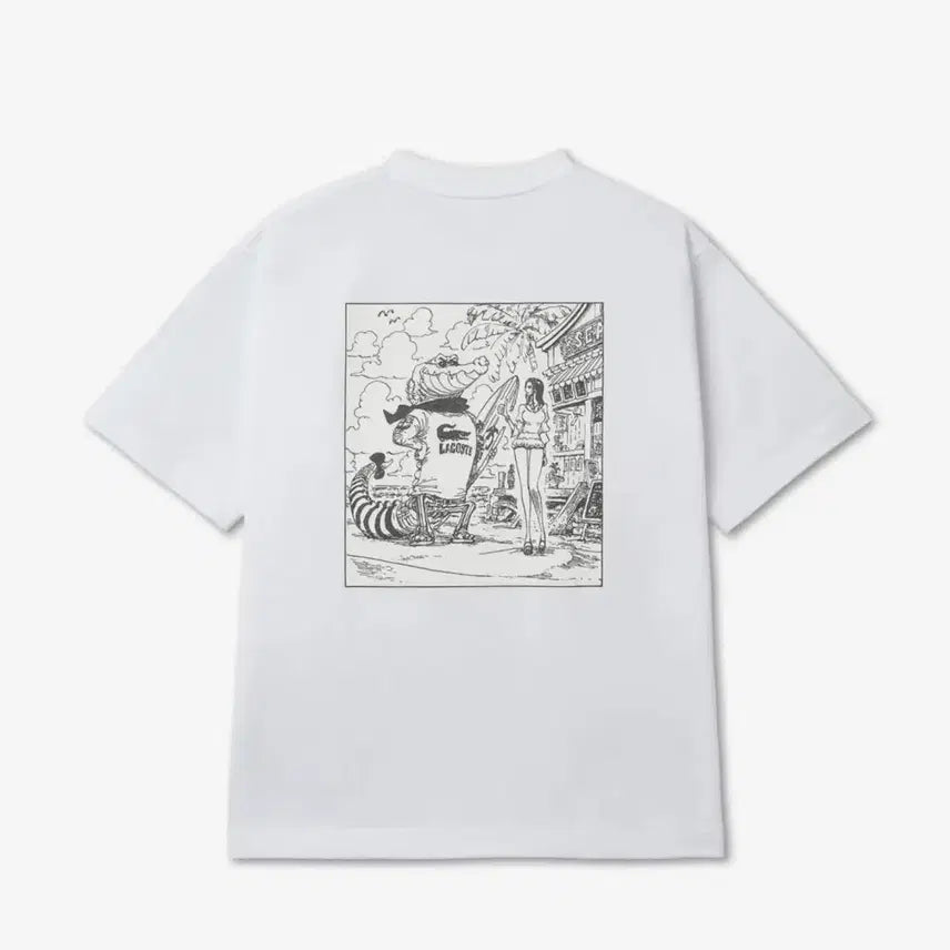 [SOLD OUT] (정품) 라코스테 X 원피스 반팔티 화이트 4 새제품
