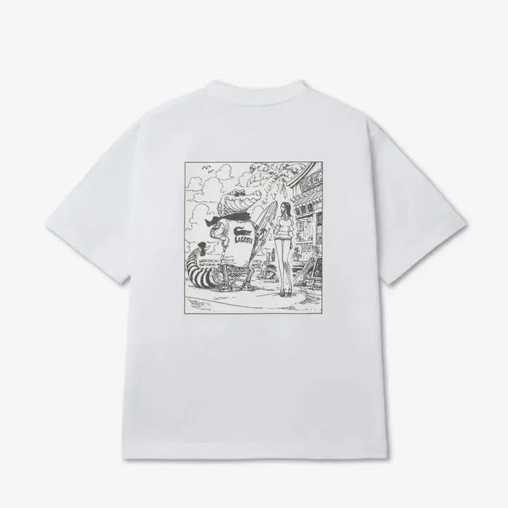 [SOLD OUT] (정품) 라코스테 X 원피스 반팔티 화이트 4 새제품