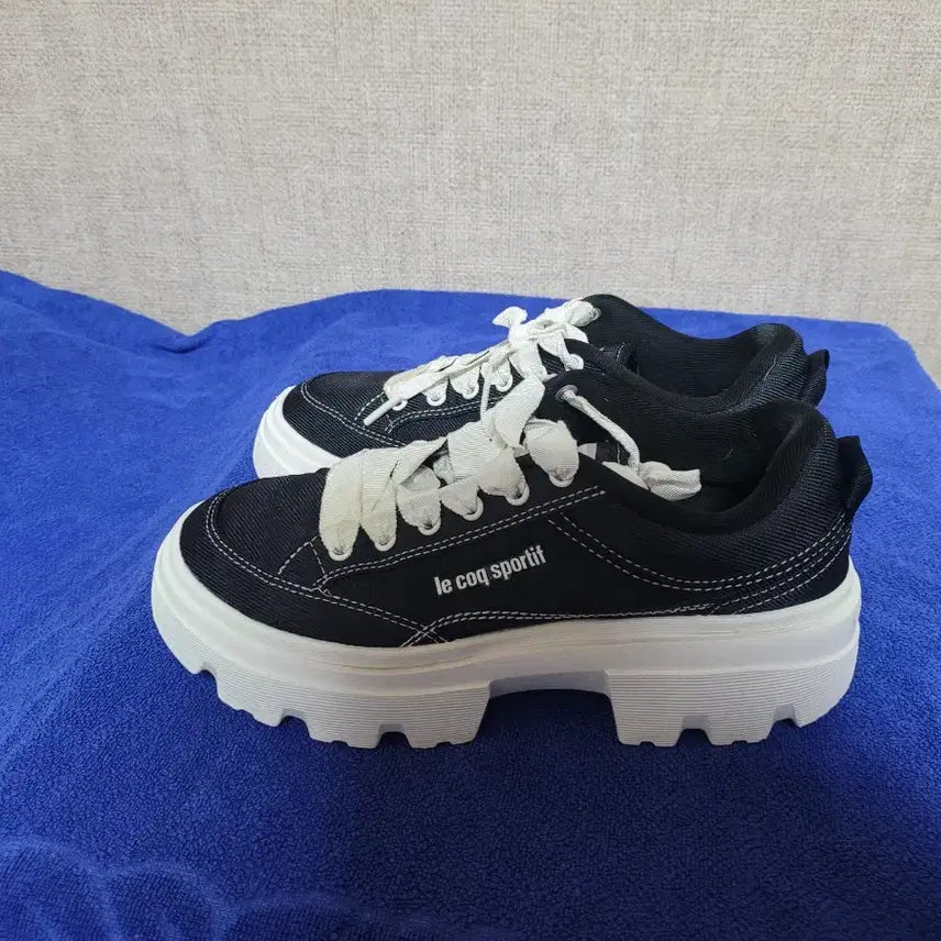 [BUNJANG] Le Coq Sportif Sneakers 240mm (Black and White) / 르꼬끄 스포르티브 운동화 240 (검흰) 상태우수품