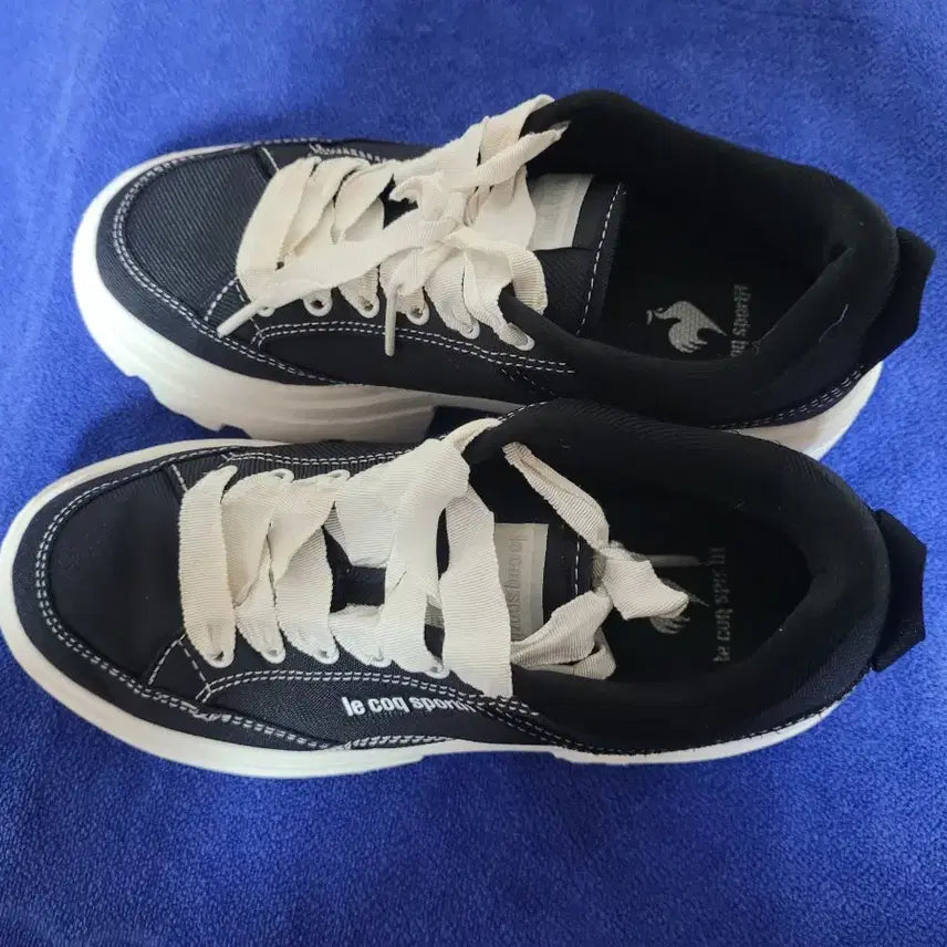 [BUNJANG] Le Coq Sportif Sneakers 240mm (Black and White) / 르꼬끄 스포르티브 운동화 240 (검흰) 상태우수품