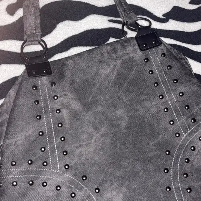 [BUNJANG] BLACK UP Bickman Studded Vintage Leather Shoulder Bag / 블랙업 비크먼 스터드 빈티지 레더 숄더백
