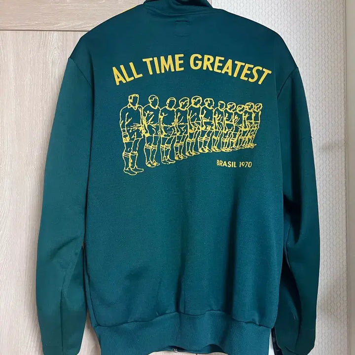 [BUNJANG] Adidas Old School Brazil Back Logo Track Top Jersey / 아디다스 올드스쿨 브라질 백로고 트랙탑 져지