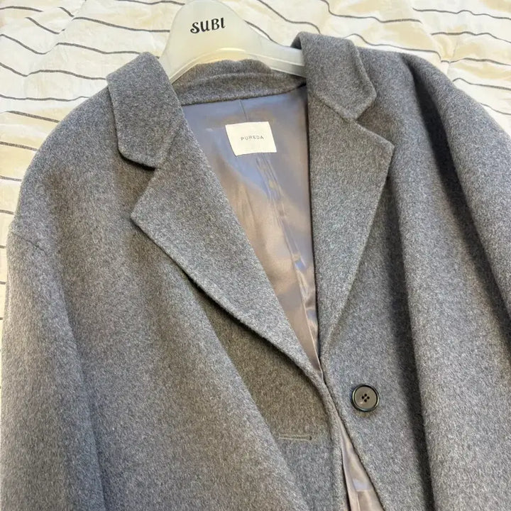 [BUNJANG] Pureda Handmade Half Coat Wool 70% / 퓨어다 핸드메이드 하프코트 울 70% 거의 새상품