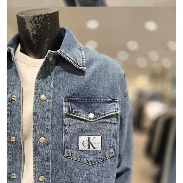 [BUNJANG] CK Calvin Klein Jeans Denim Shirt Jacket (M) / ck 켈빈클라인진 청자켓 데님셔츠자켓 m