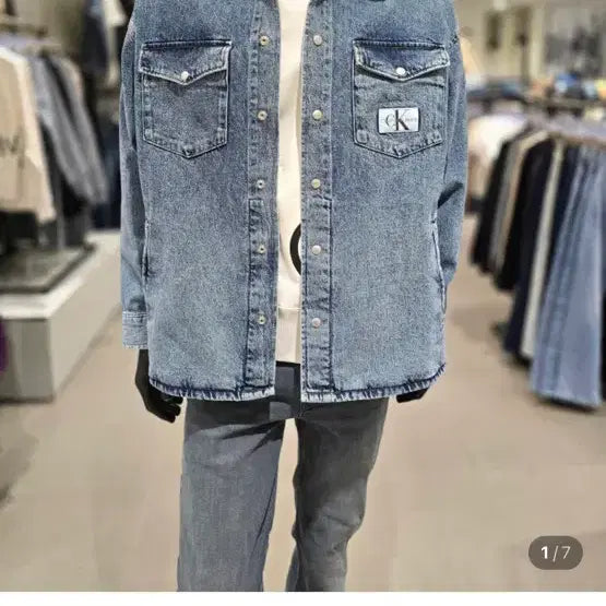 [BUNJANG] CK Calvin Klein Jeans Denim Shirt Jacket (M) / ck 켈빈클라인진 청자켓 데님셔츠자켓 m