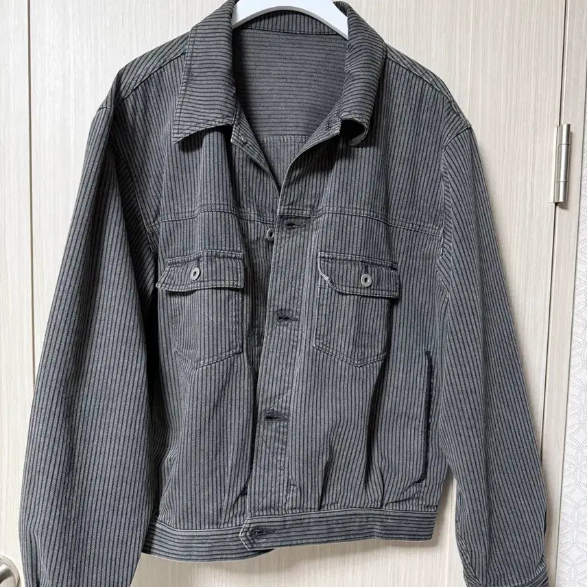 [BUNJANG] Poleriter 26ss Stripe Trucker Jacket / [3]폴리테루 26ss 스트라이프트러커