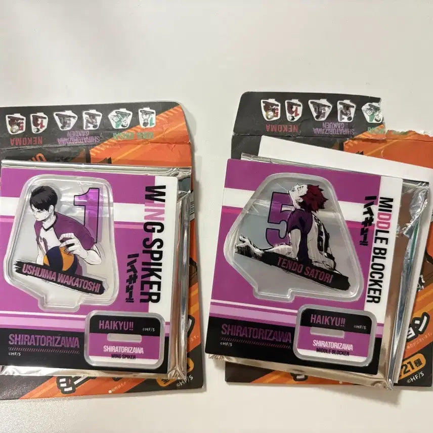 [BUNJANG] Haikyu!! Ushijima and Tendo Acrylic Stand Bundle Set / 하이큐!! 미니 아크릴 스탠드 시라토리자와 우시지마 텐도 일괄 판매