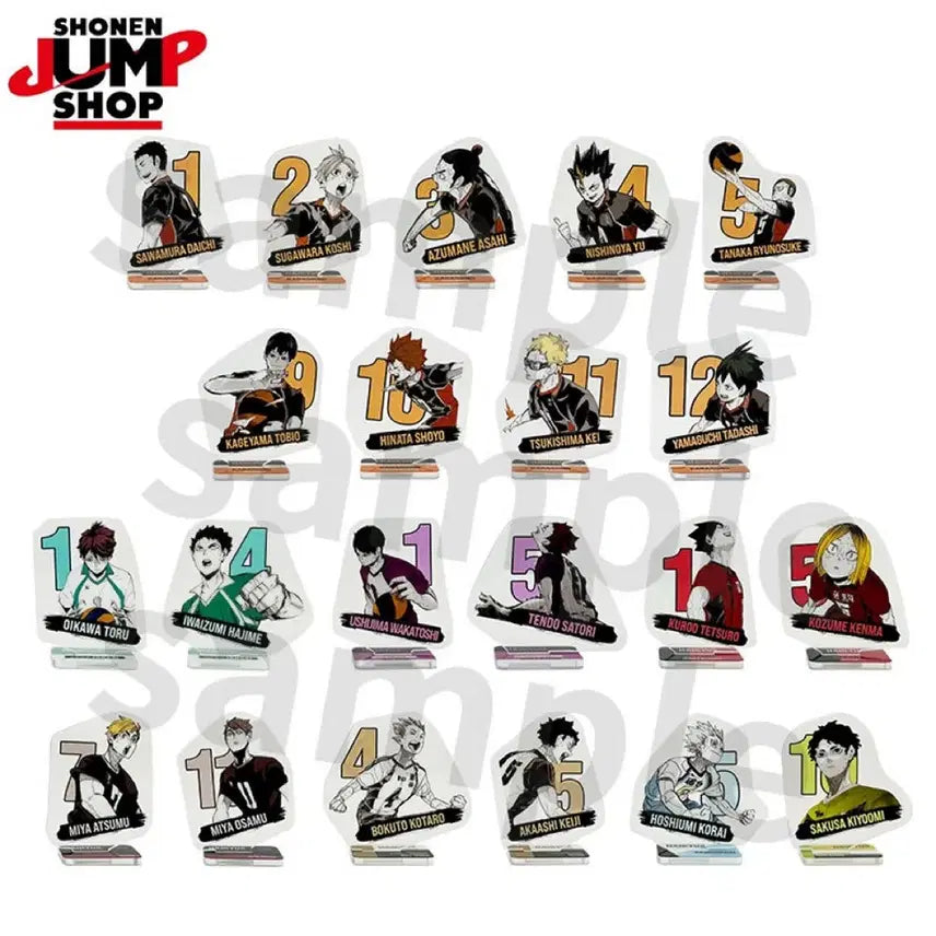 [BUNJANG] Haikyu!! Ushijima and Tendo Acrylic Stand Bundle Set / 하이큐!! 미니 아크릴 스탠드 시라토리자와 우시지마 텐도 일괄 판매
