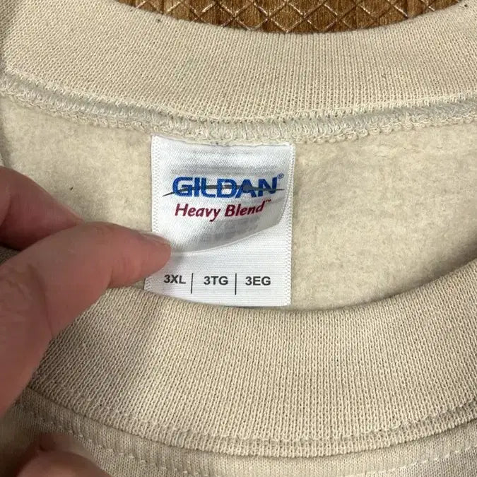 [BUNJANG] Oriental Style Beige Sweatshirt 3XL / 오리엔탈 느낌 3XL 베이지 맨투맨